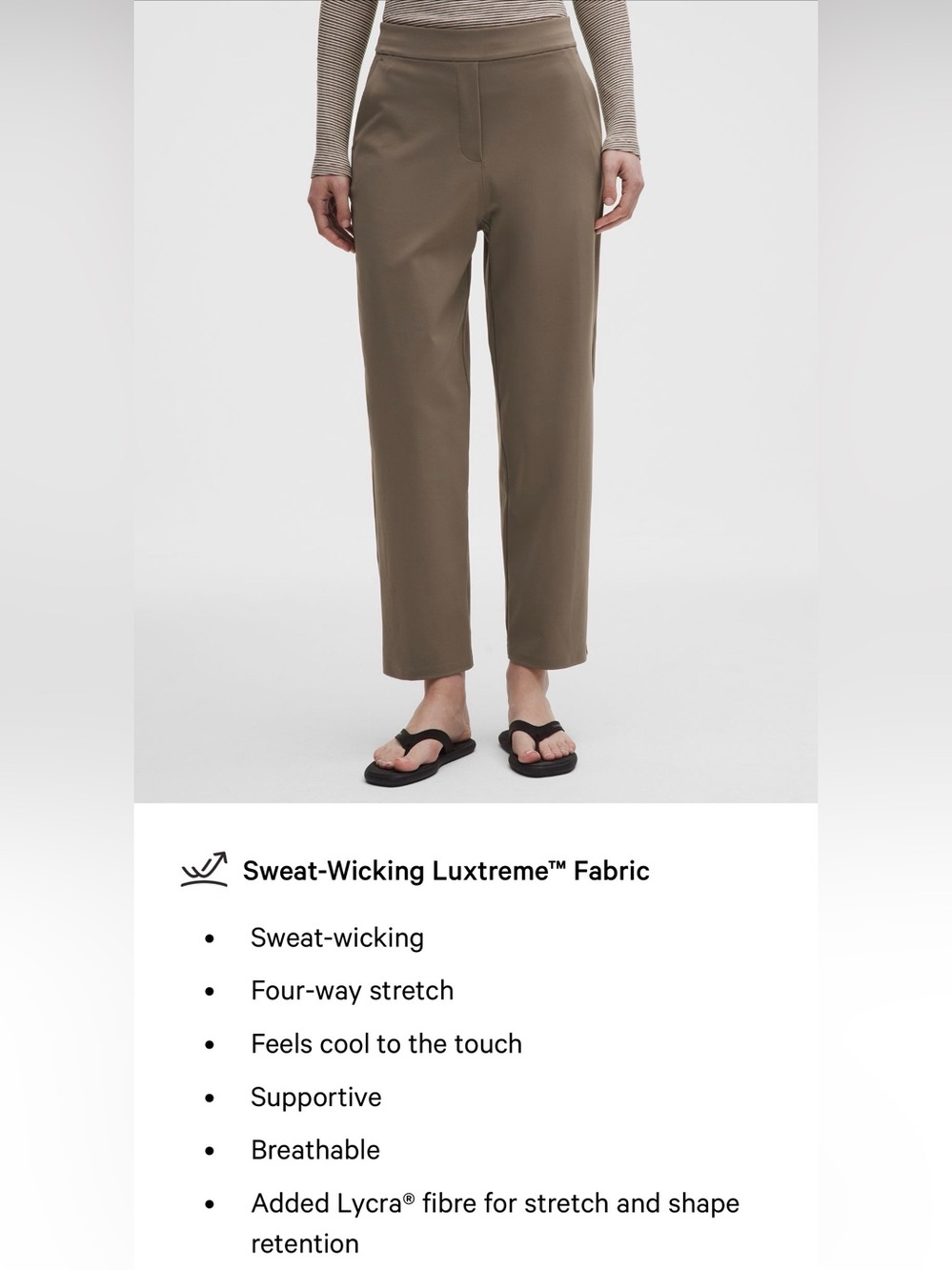 New Lululemon Daydrift High-Rise Trouser *Tall Nomad Size Small 30” Inseam NWT - Picture 9 of 16